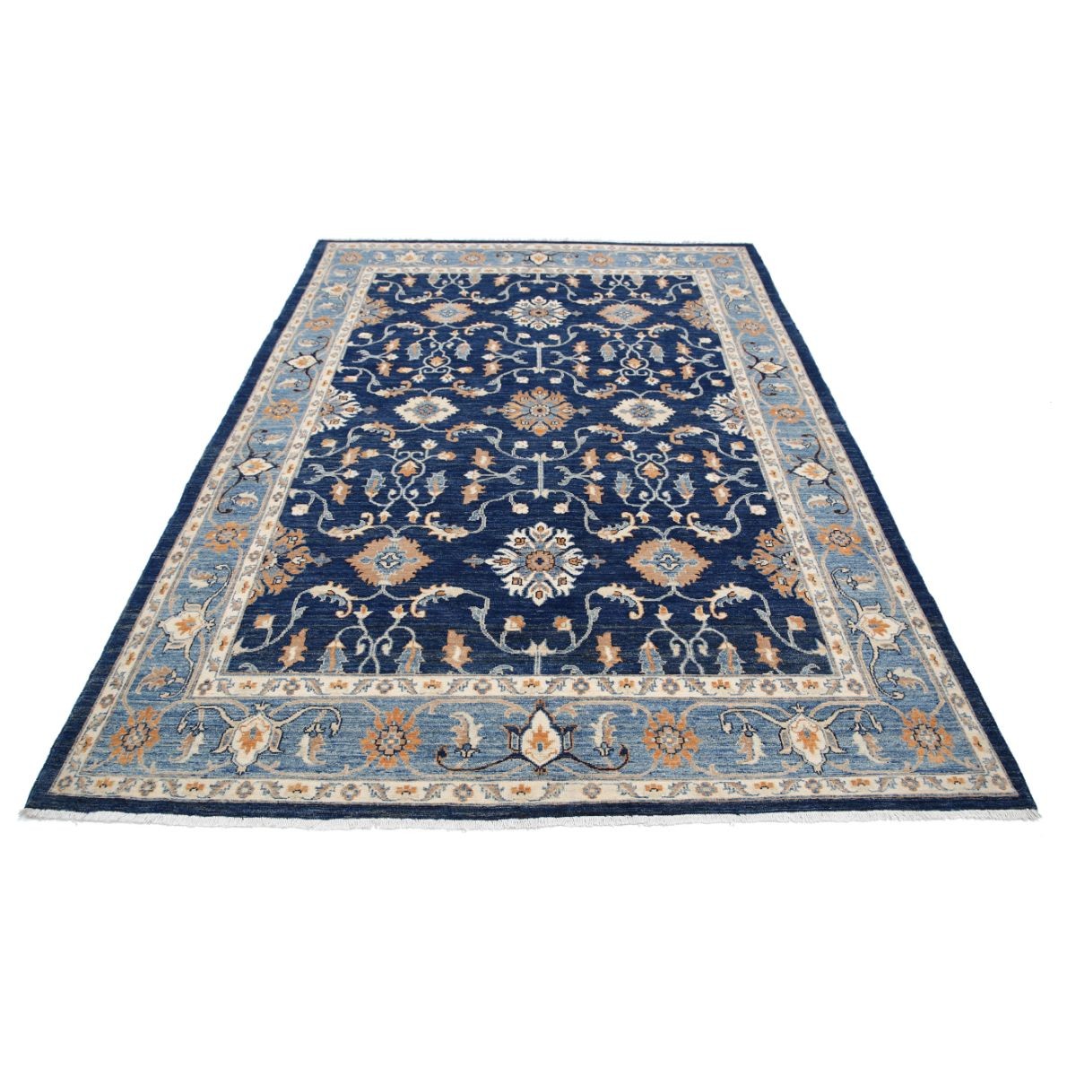Ziegler 6x9 Handmade Double Knotted Washable Wool Rug - Colorful