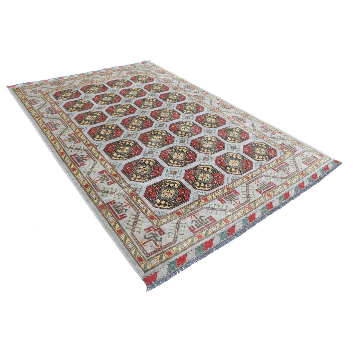 Revival 7x9 Handmade Double Knotted Washable Wool Rug - Colorful