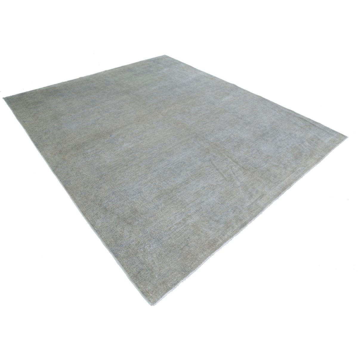 Overdye 8x10 Handmade Double Knotted Washable Wool Rug - Monochormatic