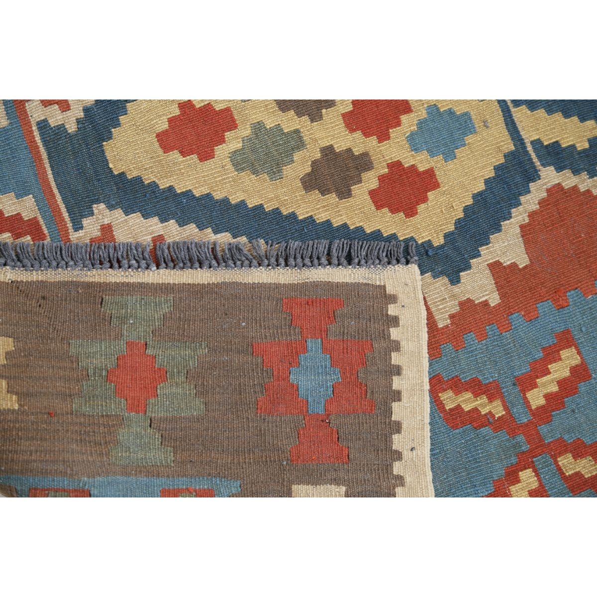 Kafkaas 5x7 Hand Woven Washable Wool Rug - Colorful