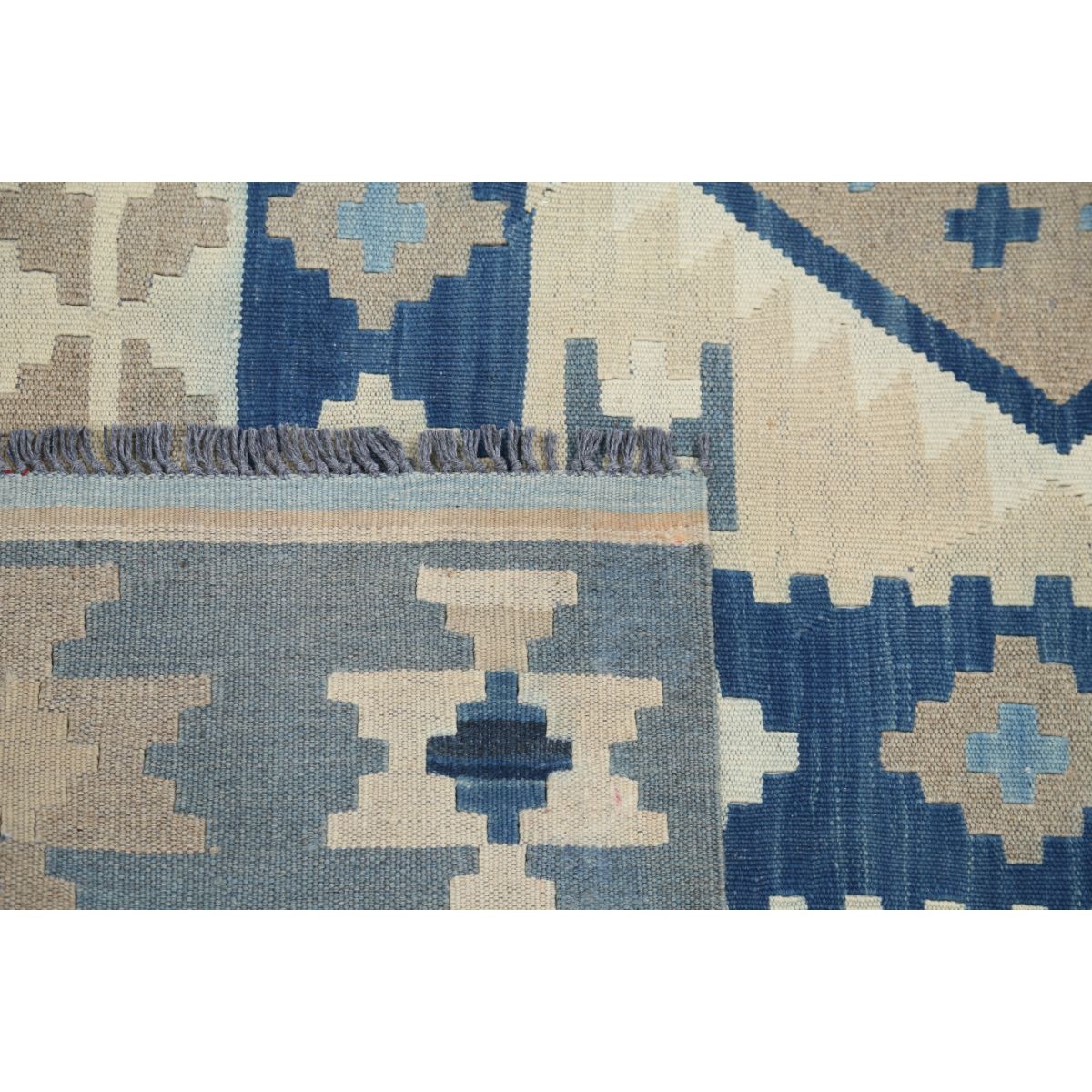 Kafkaas 6x10 Hand Woven Washable Wool Rug - Soft Hues
