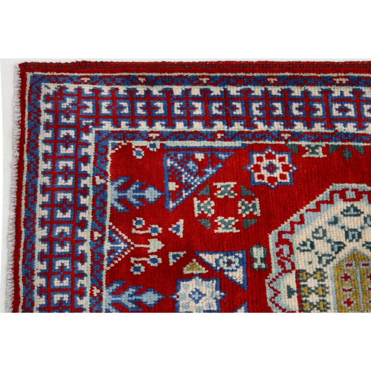 Revival 3x4 Handmade Double Knotted Washable Wool Rug - Colorful