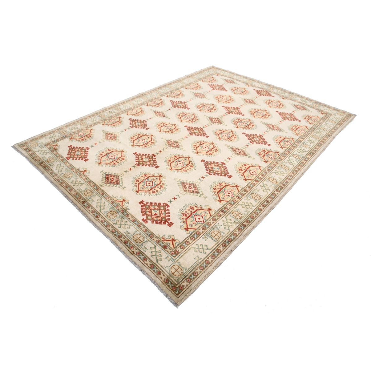 Revival 7x9 Handmade Double Knotted Washable Wool Rug - Colorful