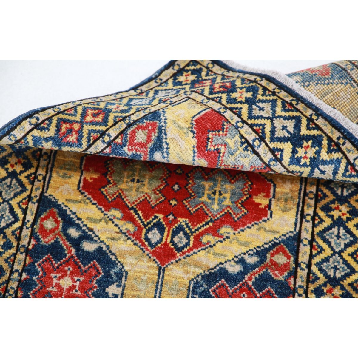 Revival 2x3 Handmade Double Knotted Washable Wool Rug - Colorful