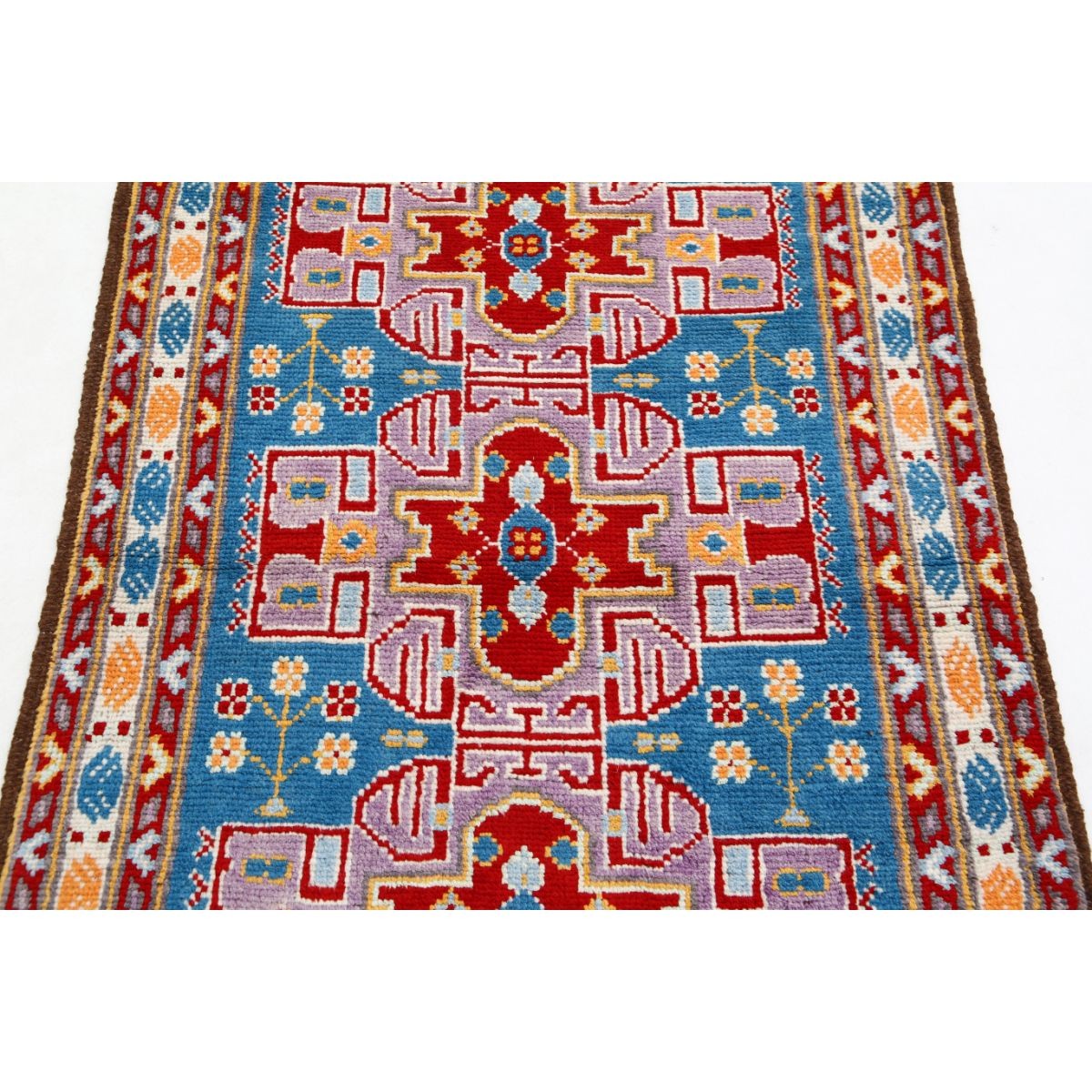 Revival 3x5 Handmade Double Knotted Washable Wool Rug - Colorful