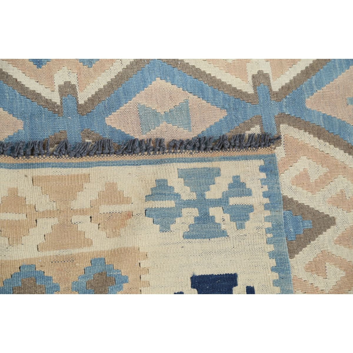 Kafkaas 5x7 Hand Woven Washable Wool Rug - Soft Hues