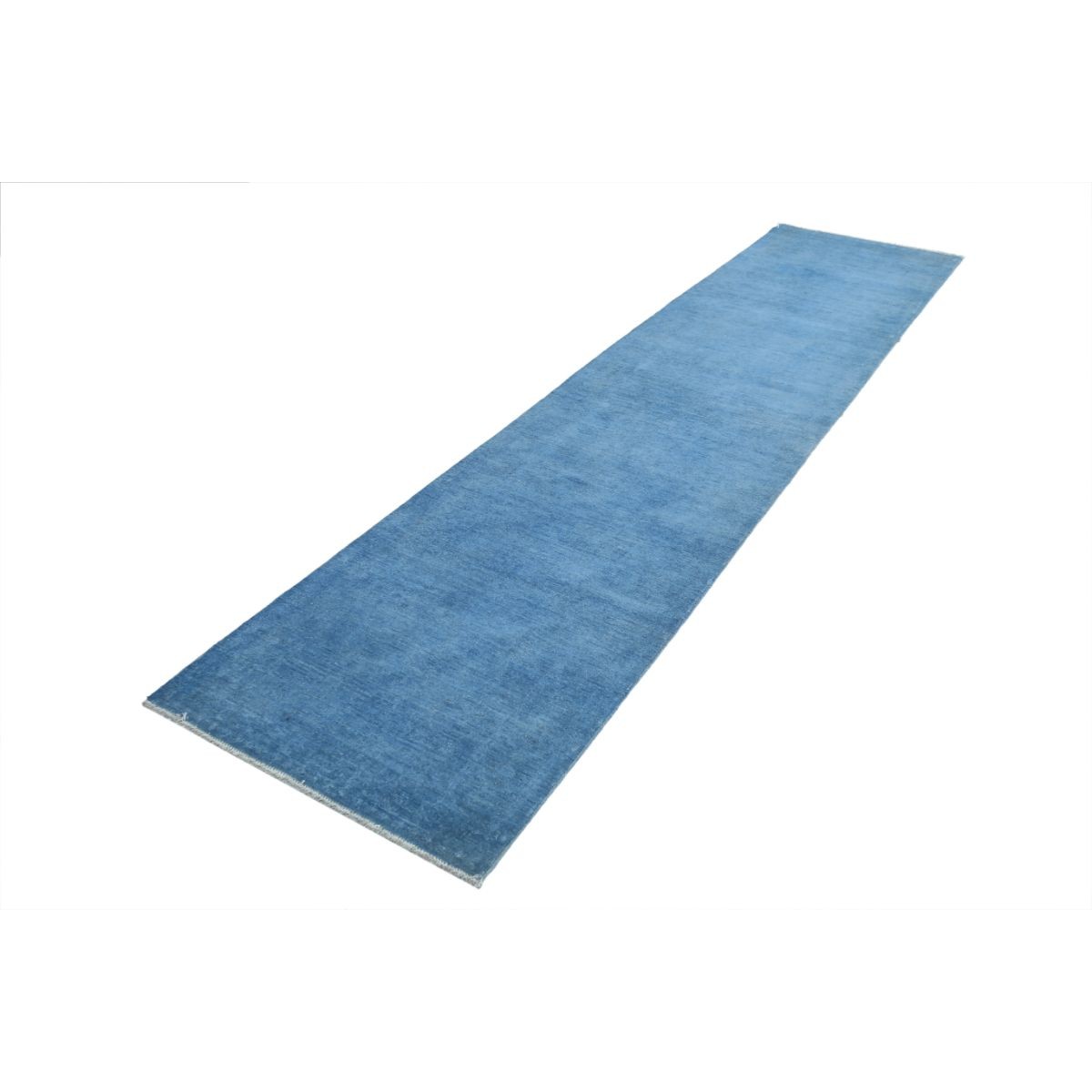 Overdye 3x11 Handmade Double Knotted Washable Wool Runner - Monochormatic