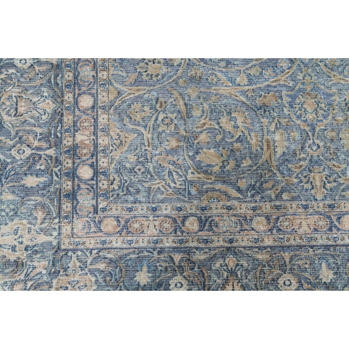 Vintage 10x13 Handmade Double Knotted Washable Wool Rug - Soft Hues