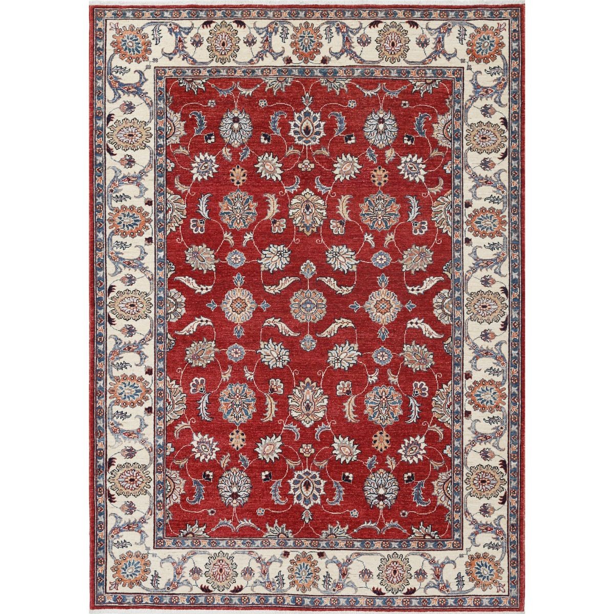 Ziegler 6x8 Handmade Double Knotted Washable Wool Rug - Colorful