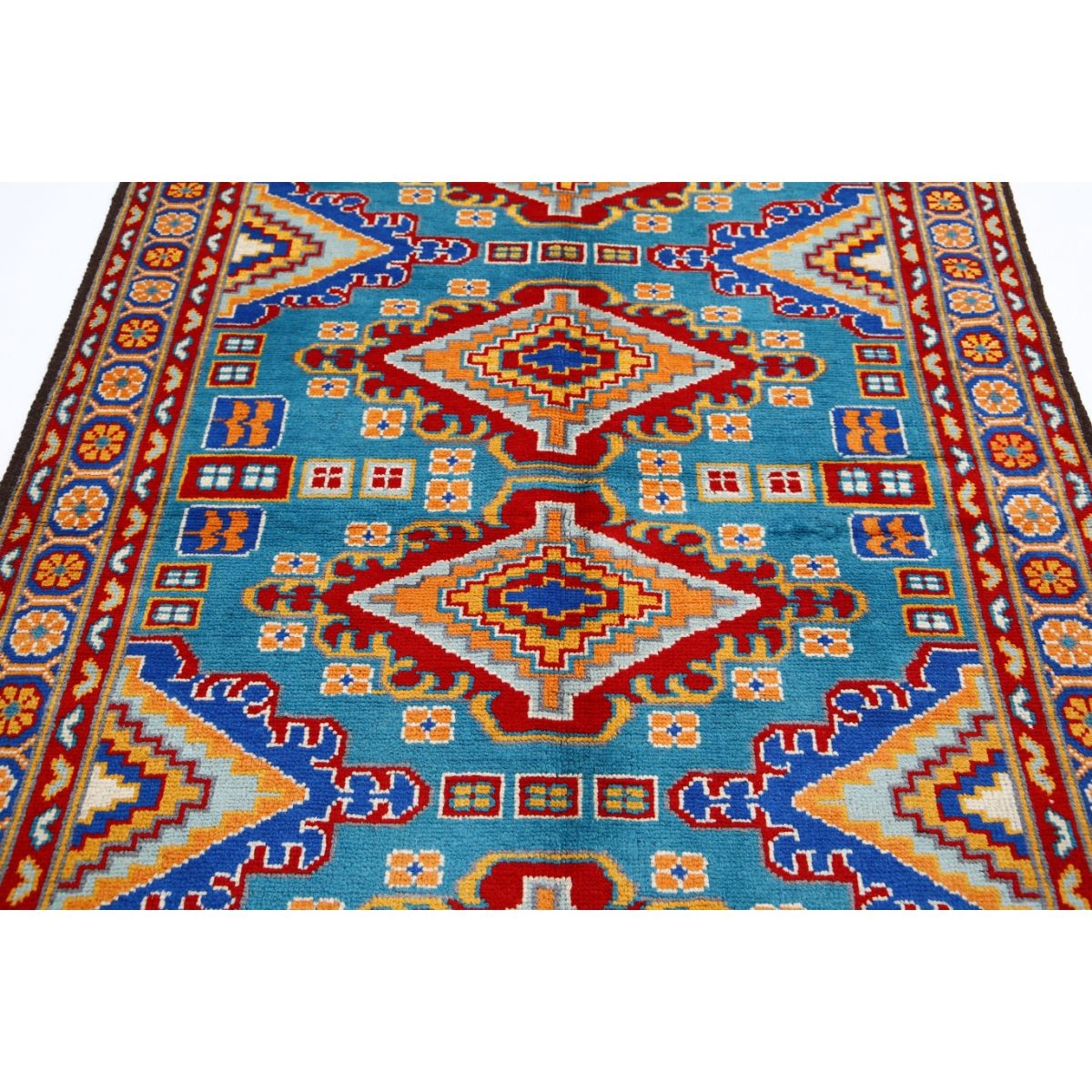 Revival 5x6 Handmade Double Knotted Washable Wool Rug - Colorful