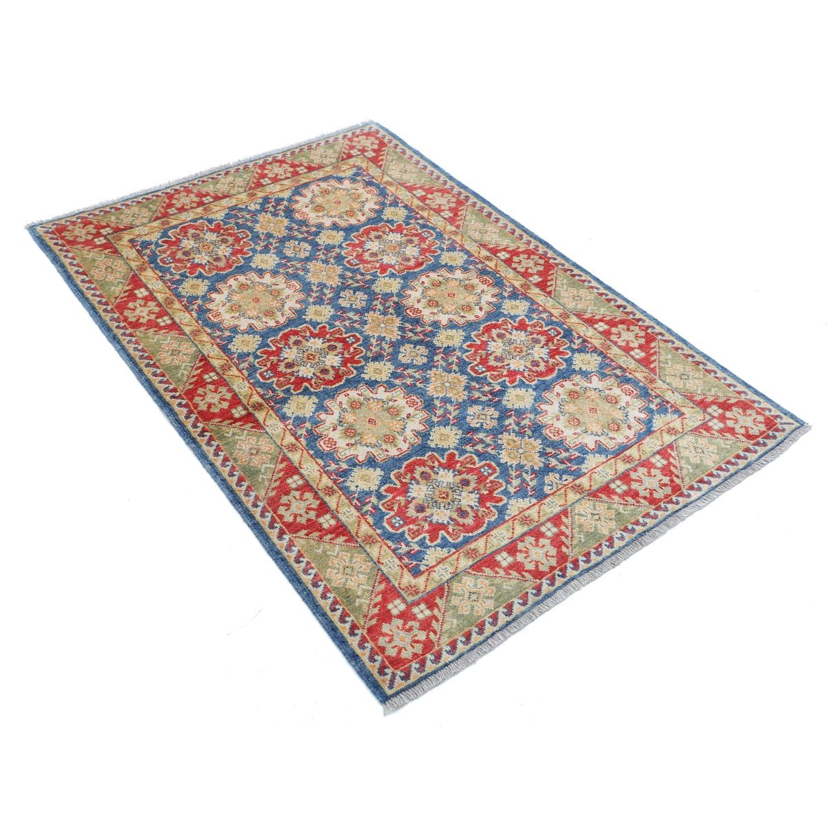 Revival 3x5 Handmade Double Knotted Washable Wool Rug - Colorful