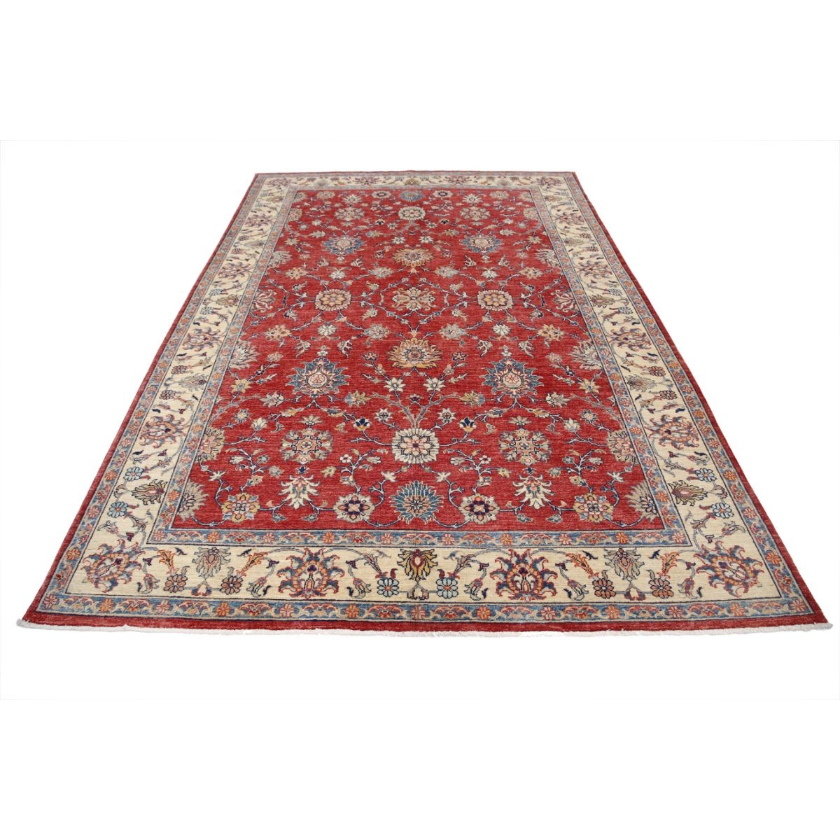 Ziegler 7x10 Handmade Double Knotted Washable Wool Rug - Colorful