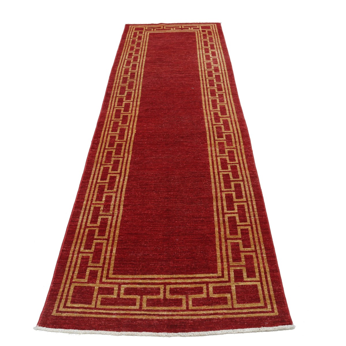 Modcar 3x10 Handmade Double Knotted Washable Wool Runner - Colorful