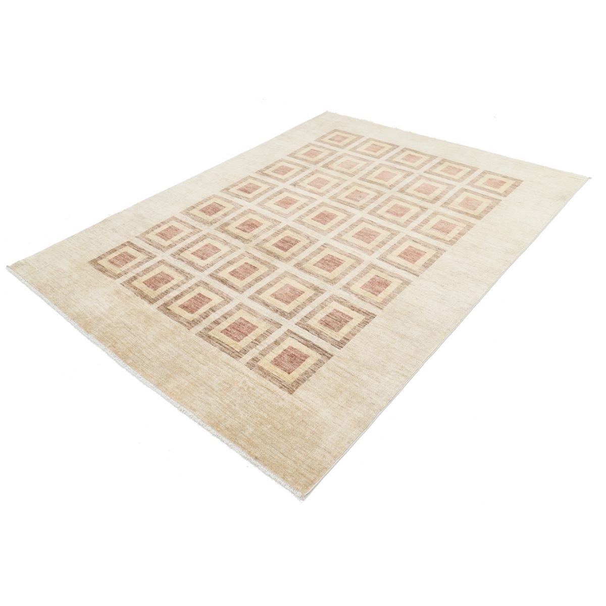 Modcar 6x8 Handmade Double Knotted Washable Wool Rug - Colorful