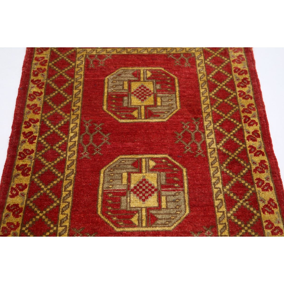 Revival 3x4 Handmade Double Knotted Washable Wool Rug - Colorful