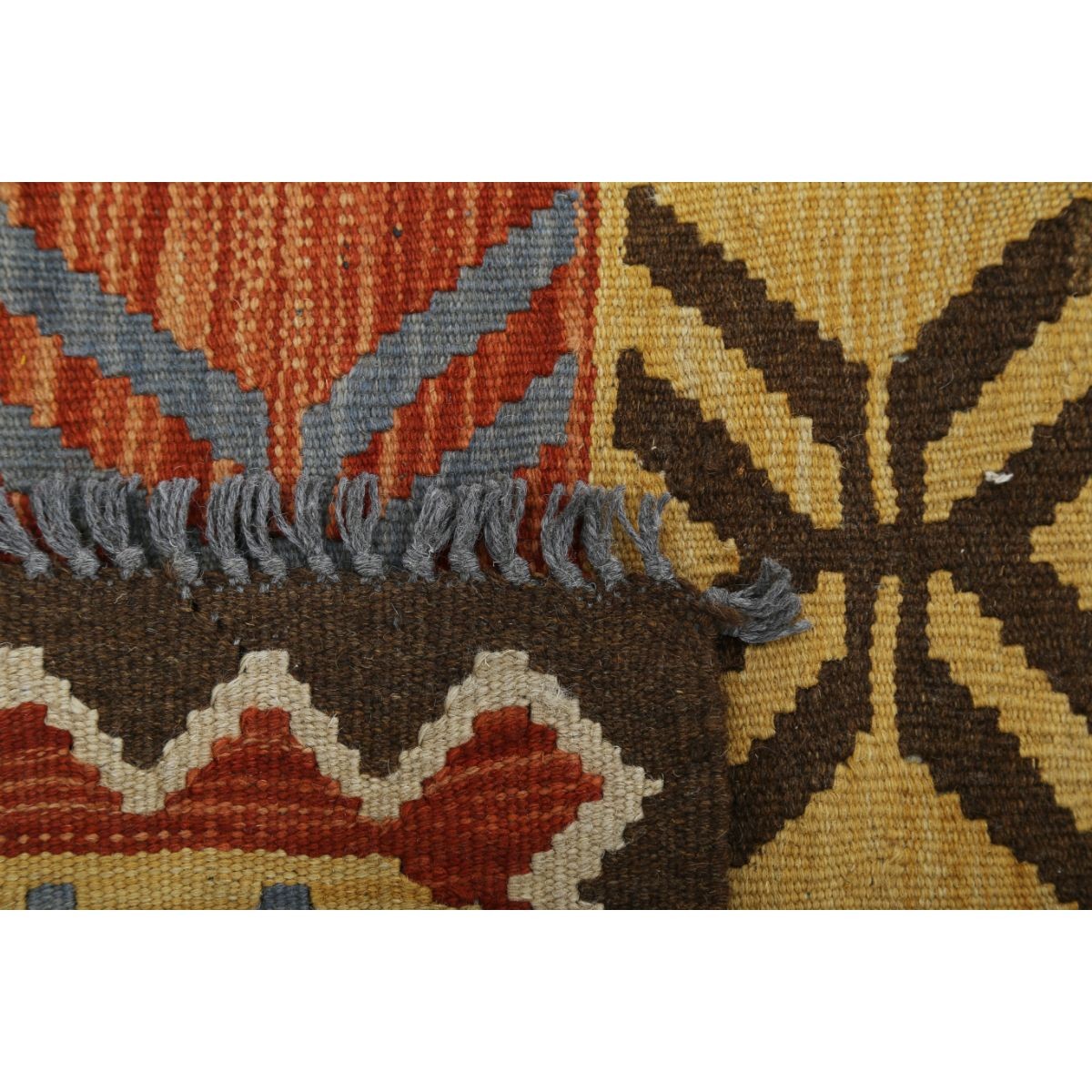 Maimana 5x8 Hand Woven Washable Wool Rug - Colorful
