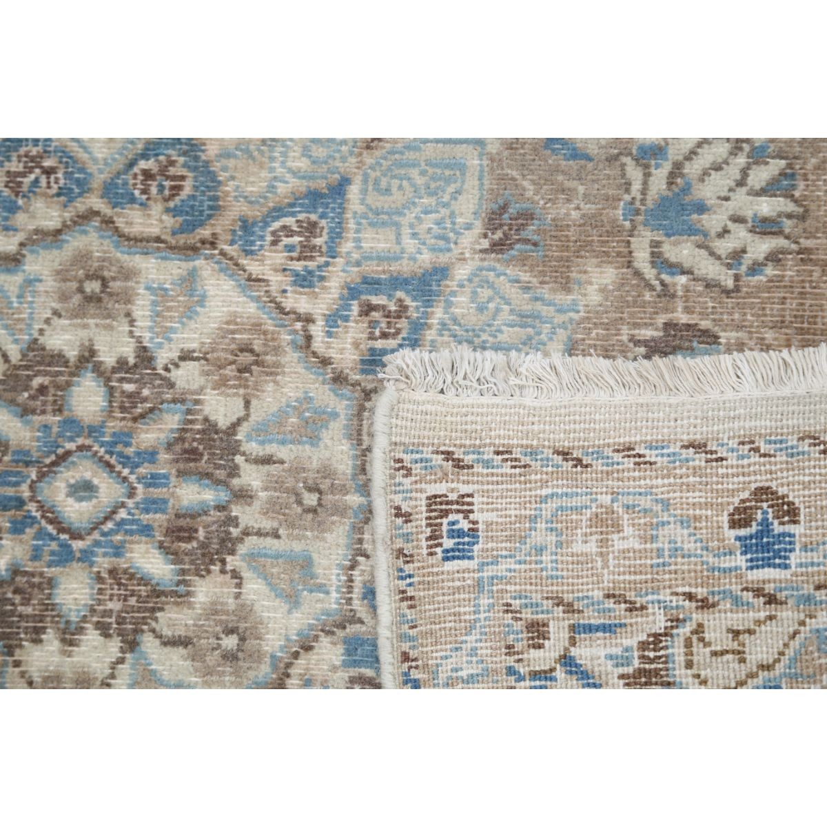 Vintage 3x12 Handmade Double Knotted Washable Wool Runner - Soft Hues