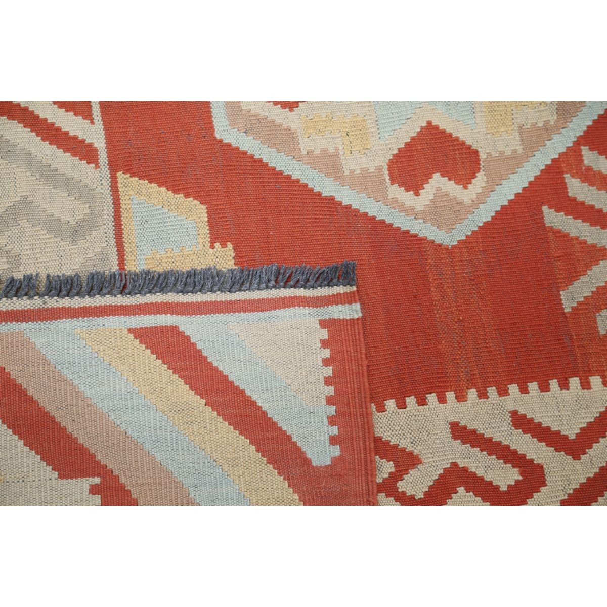 Kafkaas 5x7 Hand Woven Washable Wool Rug - Colorful
