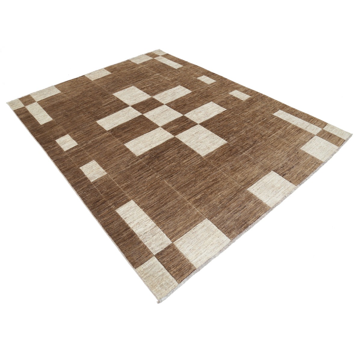 Modcar 6x8 Handmade Double Knotted Washable Wool Rug - Colorful