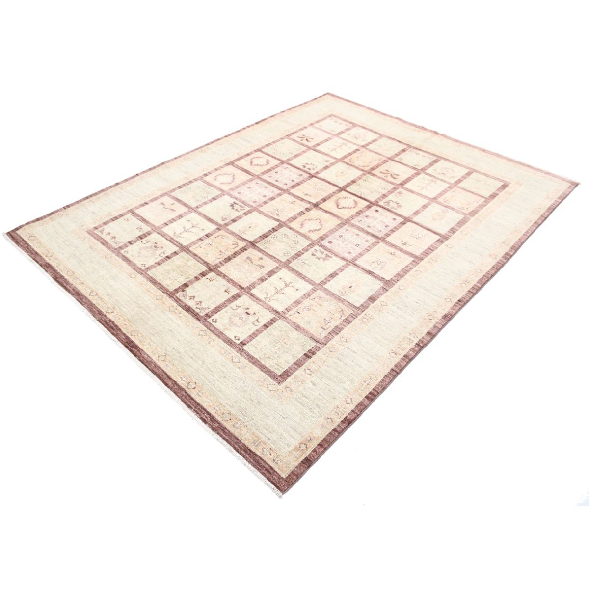 Bakhtiari 6x7 Handmade Double Knotted Washable Wool Rug - Soft Hues