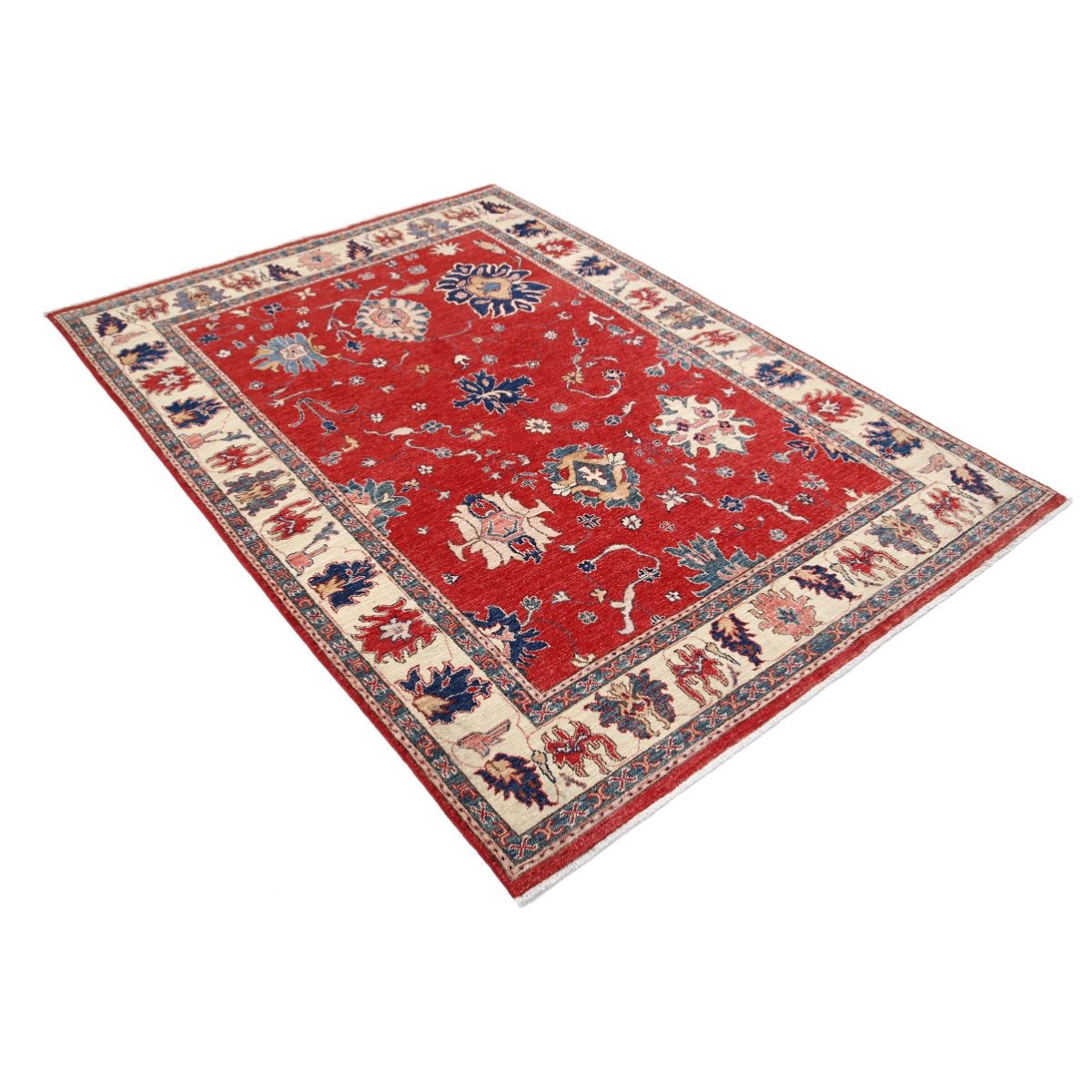 Ziegler 5x7 Handmade Double Knotted Washable Wool Rug - Colorful