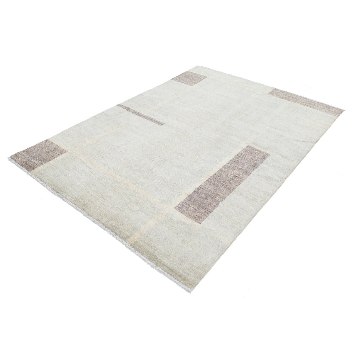 Modcar 6x8 Handmade Double Knotted Washable Wool Rug - Colorful