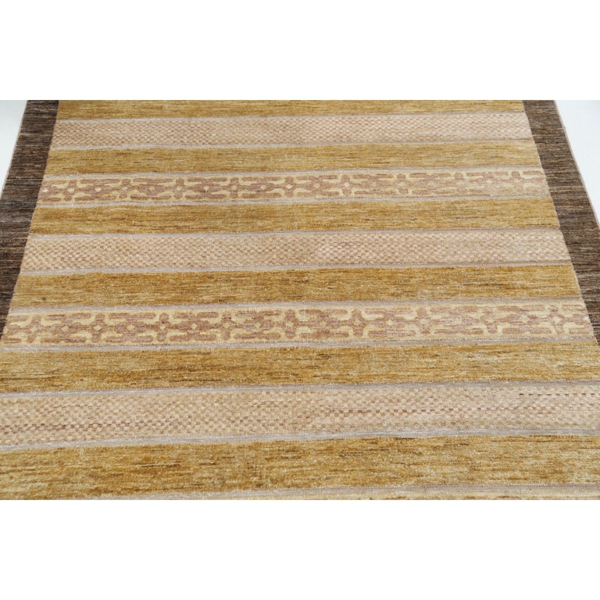 Modcar 5x6 Handmade Double Knotted Washable Wool Rug - Colorful