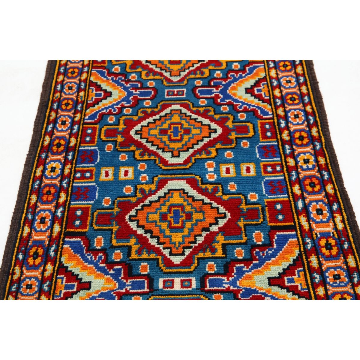Revival 3x4 Handmade Double Knotted Washable Wool Rug - Colorful