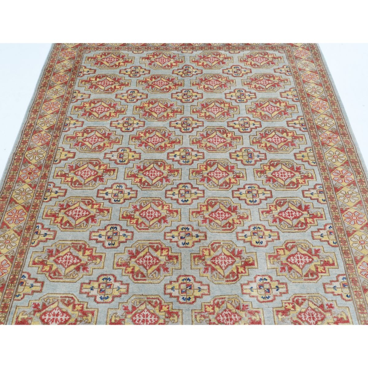Revival 5x6 Handmade Double Knotted Washable Wool Rug - Colorful