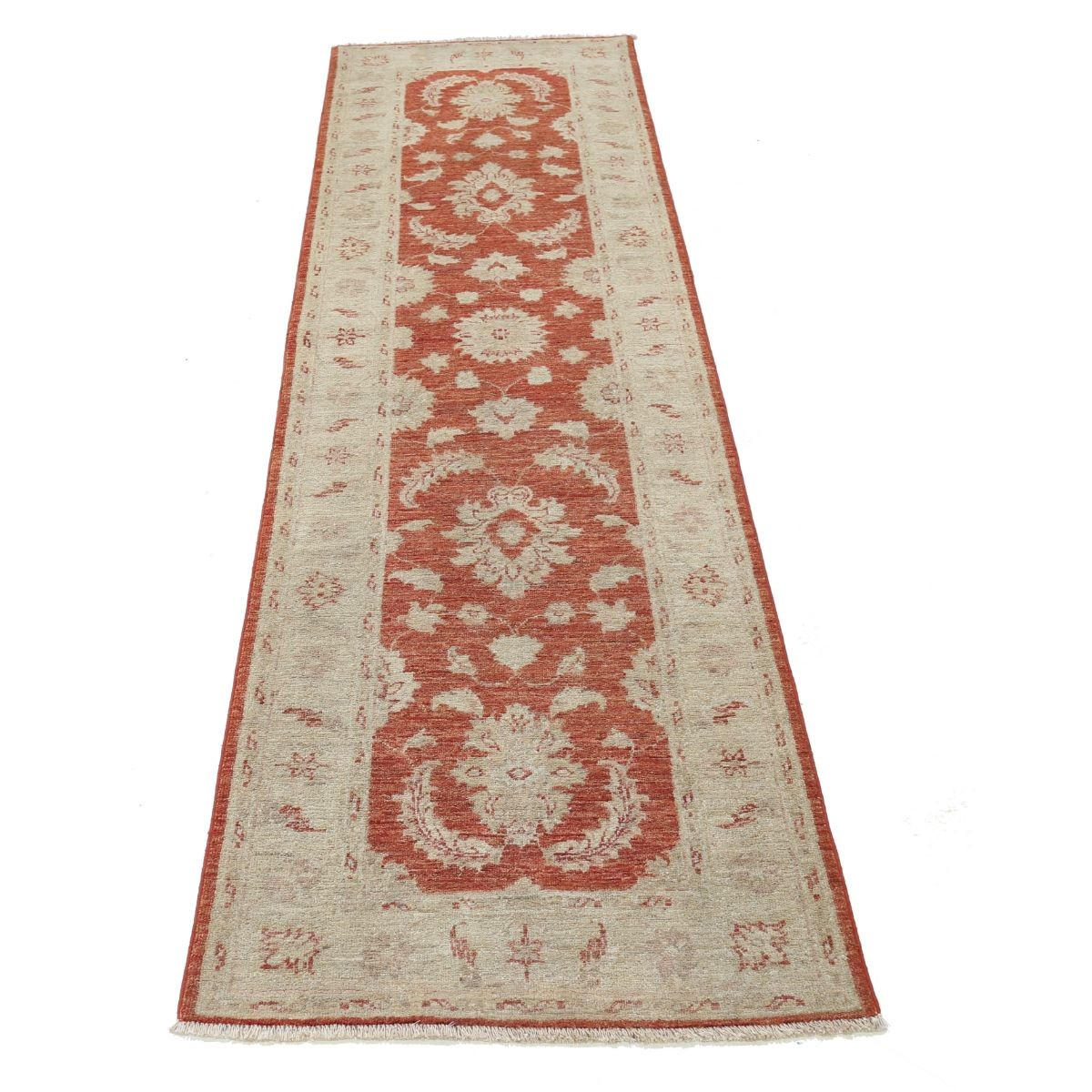 Ziegler 2x8 Handmade Double Knotted Washable Wool Runner - Colorful