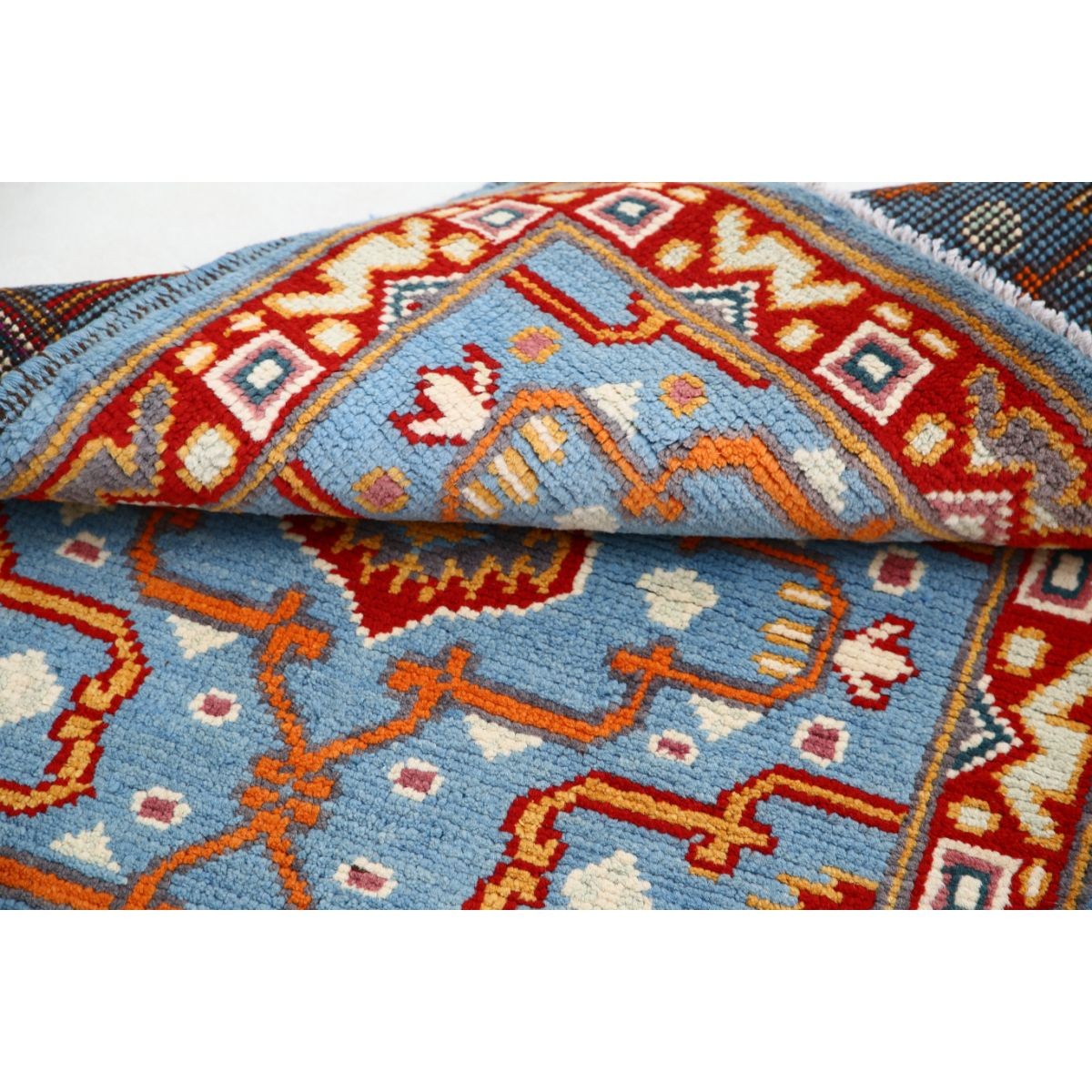 Revival 3x4 Handmade Double Knotted Washable Wool Rug - Colorful