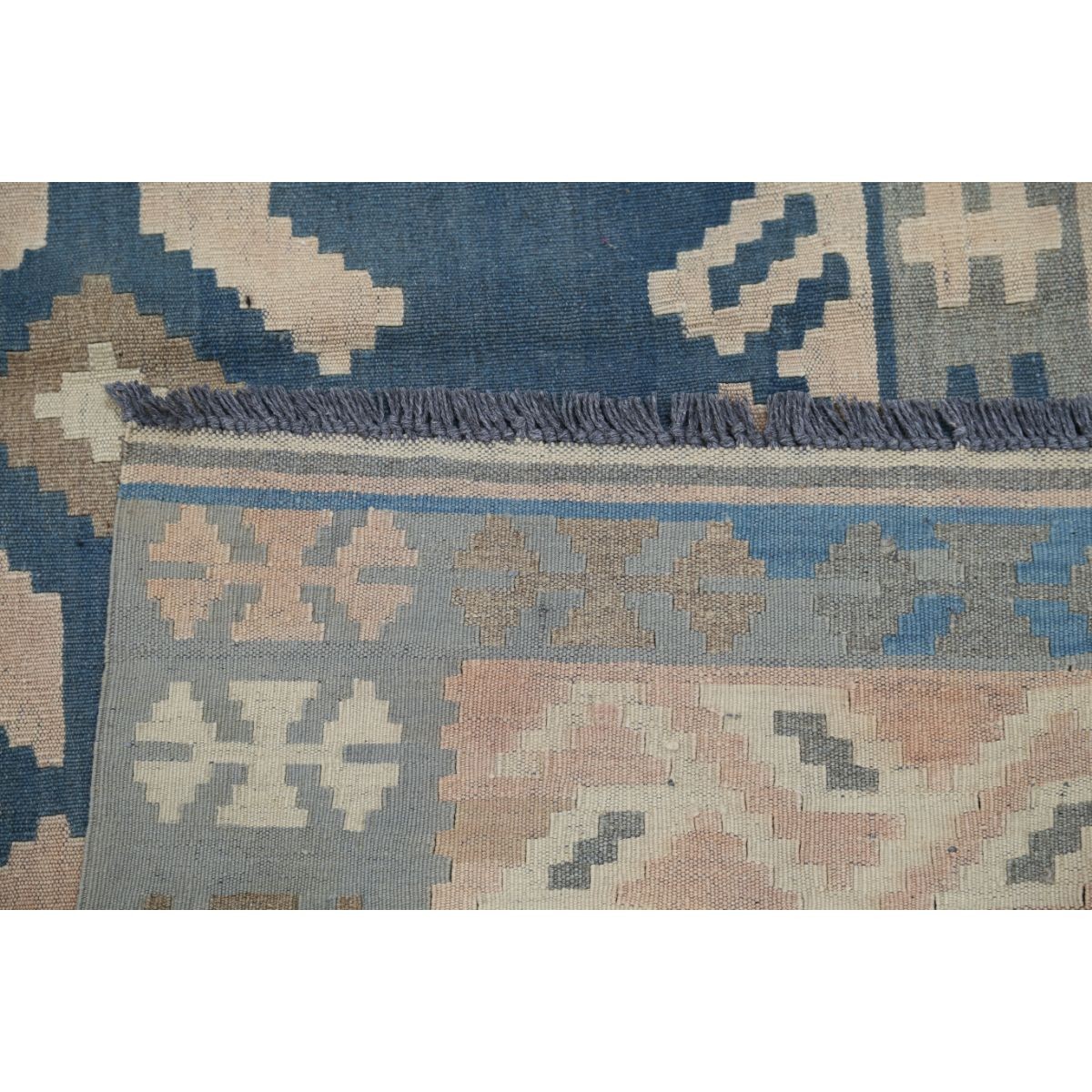 Kafkaas 5x7 Hand Woven Washable Wool Rug - Soft Hues