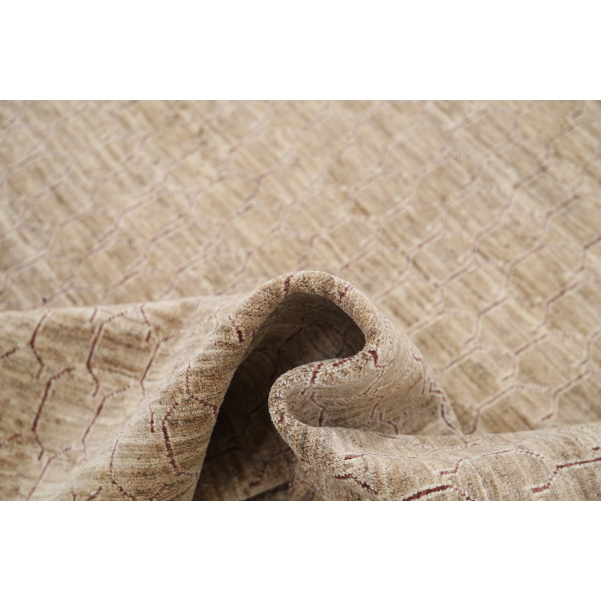 Modcar 5x6 Handmade Double Knotted Washable Wool Rug - Colorful