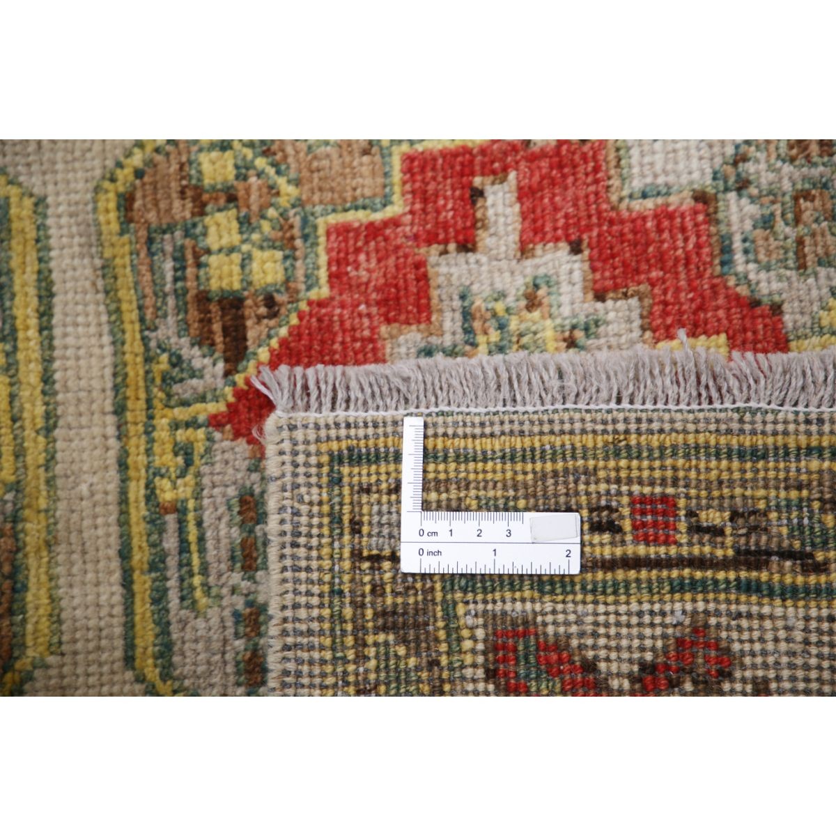 Revival 4x5 Handmade Double Knotted Washable Wool Rug - Colorful