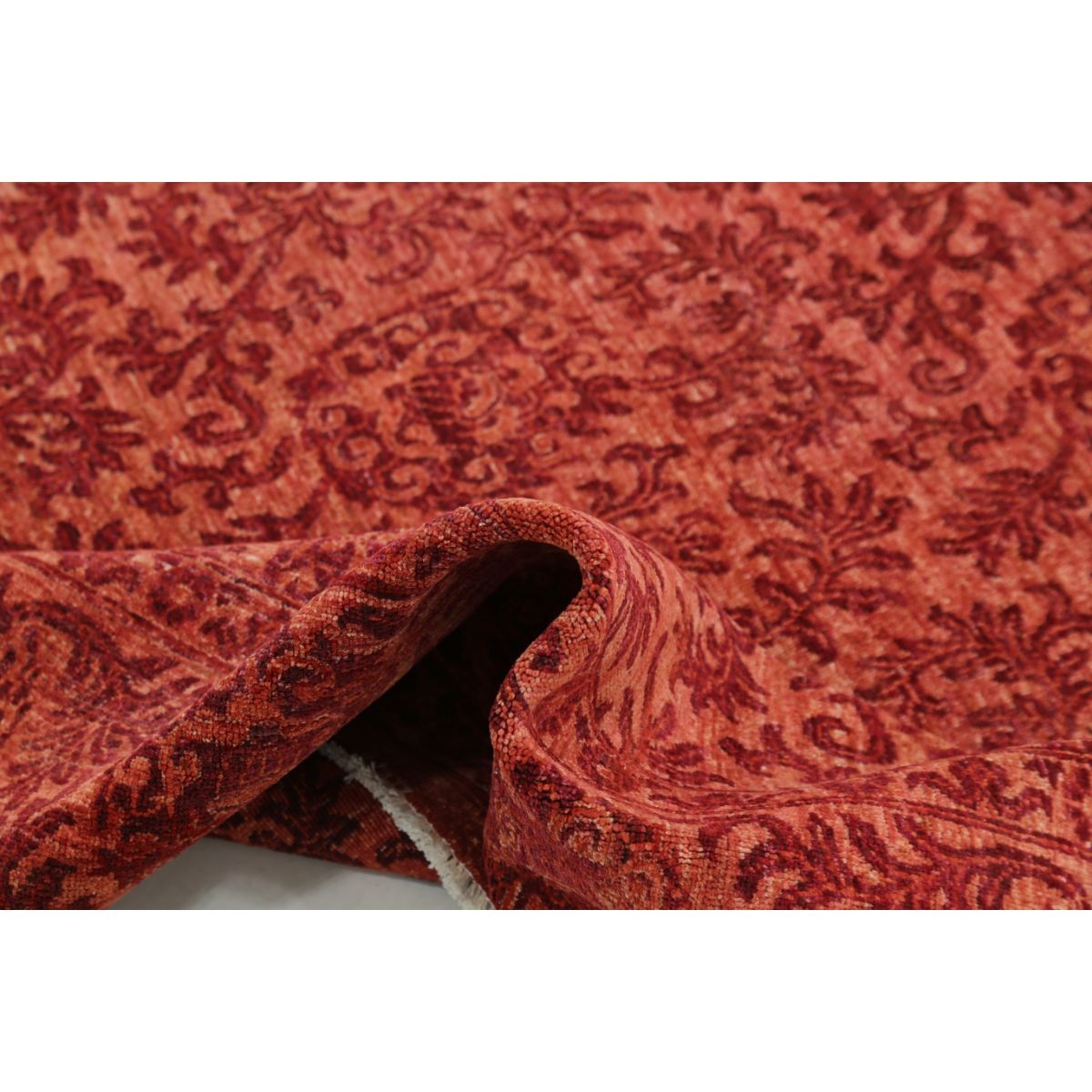 Overdye 7x10 Handmade Double Knotted Washable Wool Rug - Colorful