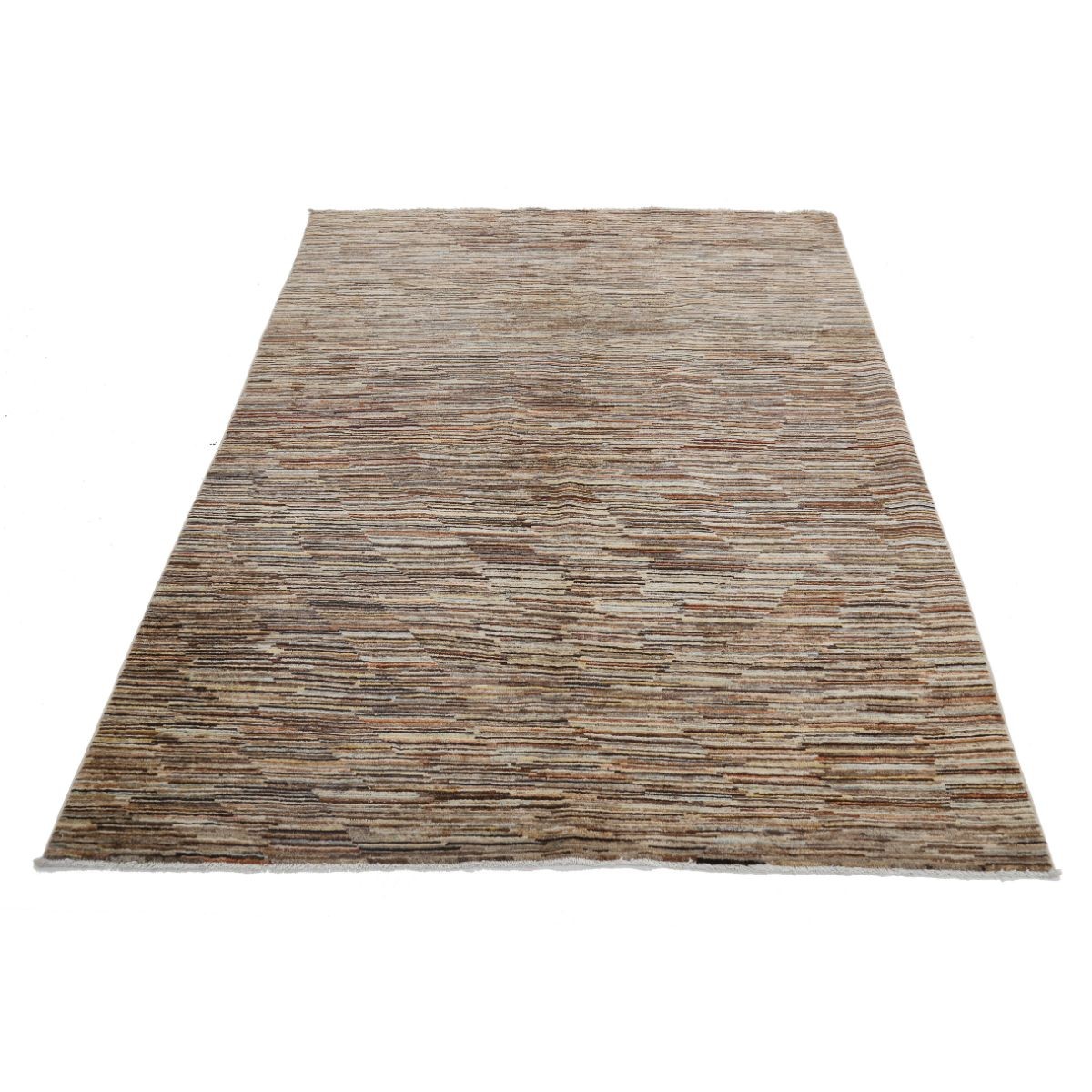 Modcar 5x7 Handmade Double Knotted Washable Wool Rug - Colorful