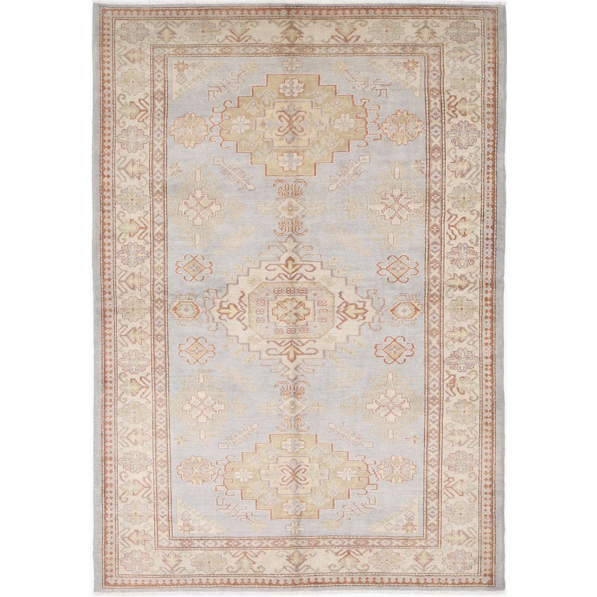 Revival 6x9 Handmade Double Knotted Washable Wool Rug - Colorful