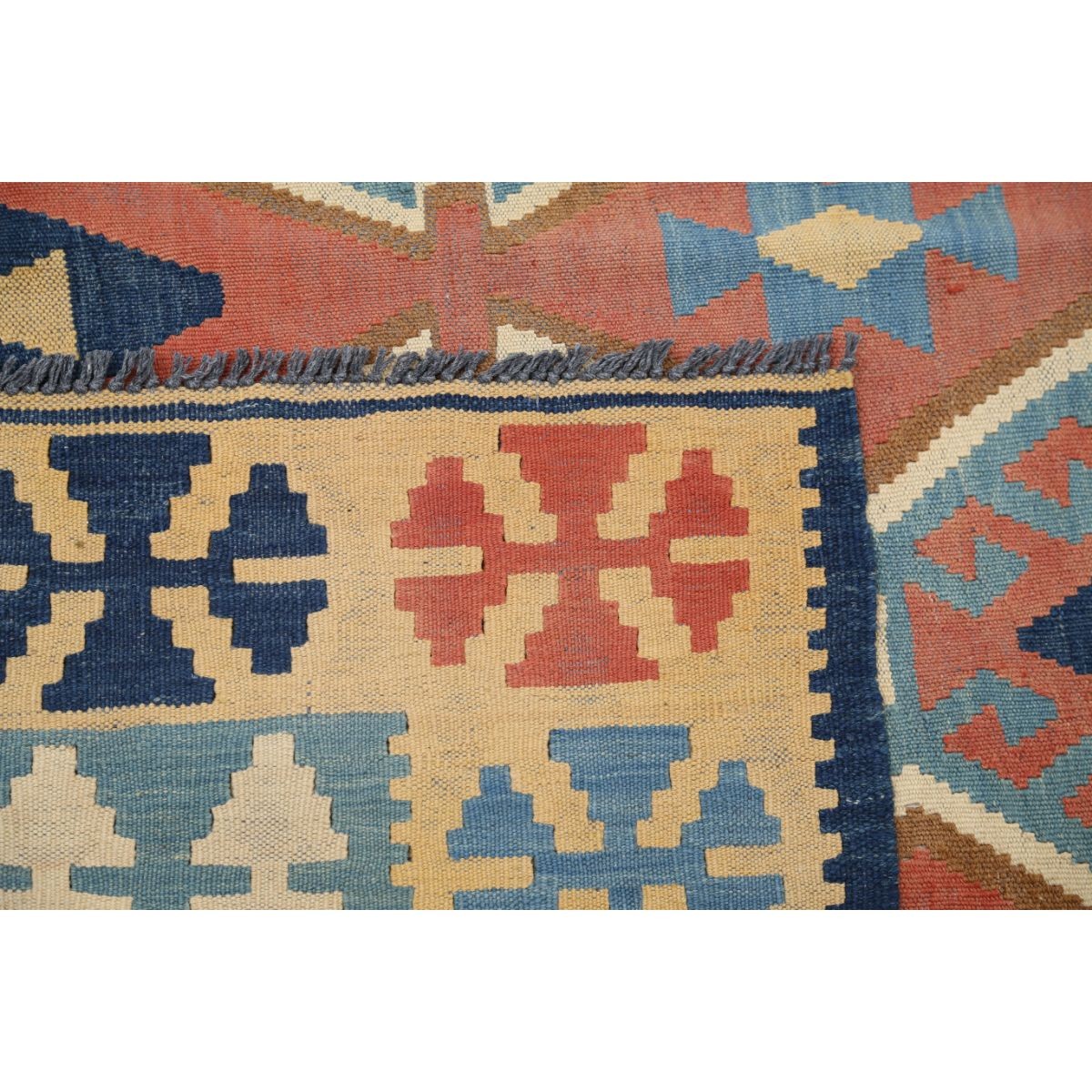 Kafkaas 5x7 Hand Woven Washable Wool Rug - Colorful