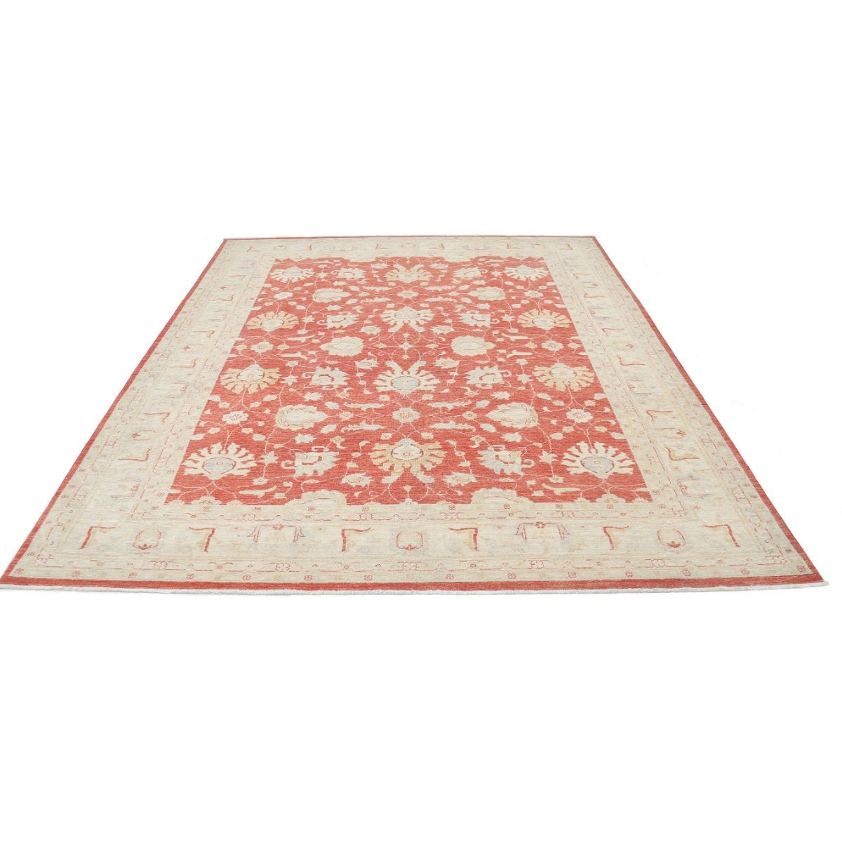 Ziegler 8x9 Handmade Double Knotted Washable Wool Rug - Colorful