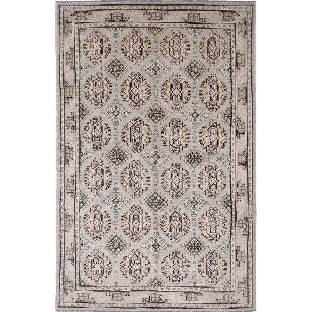 Revival 7x11 Handmade Double Knotted Washable Wool Rug - Colorful