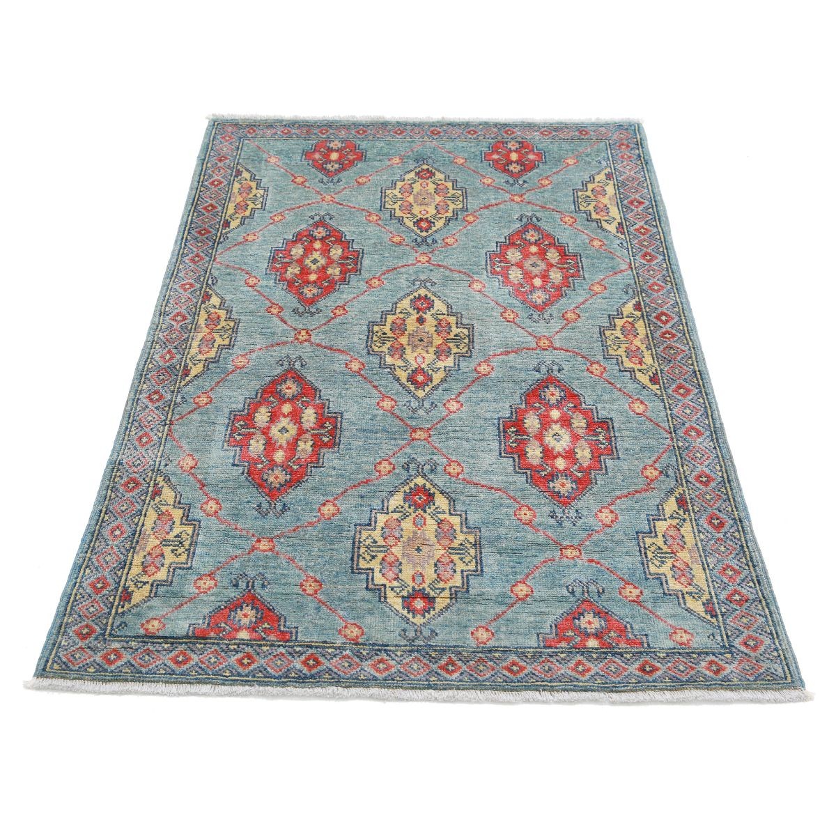 Revival 3x5 Handmade Double Knotted Washable Wool Rug - Colorful