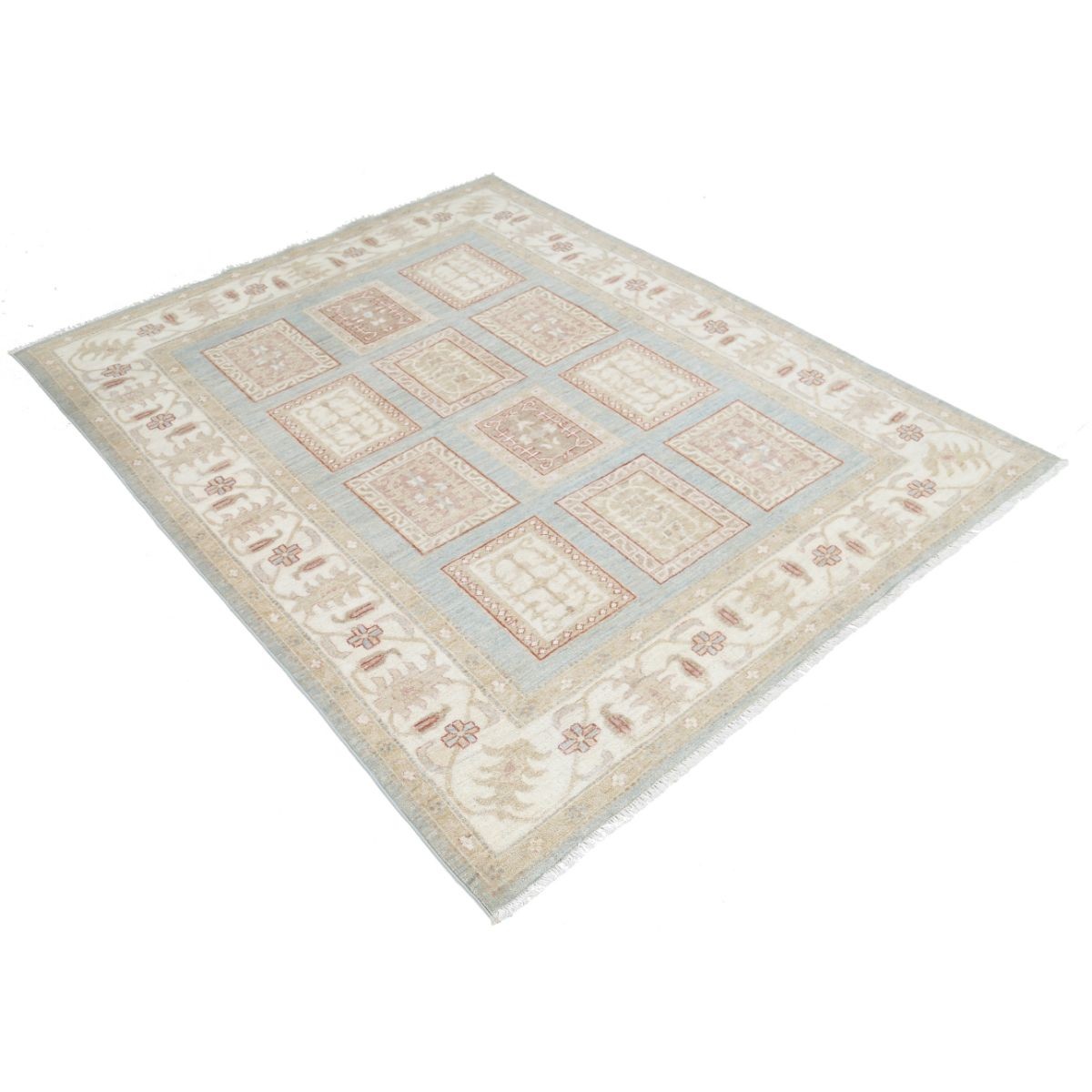 Bakhtiari 5x6 Handmade Double Knotted Washable Wool Rug - Colorful