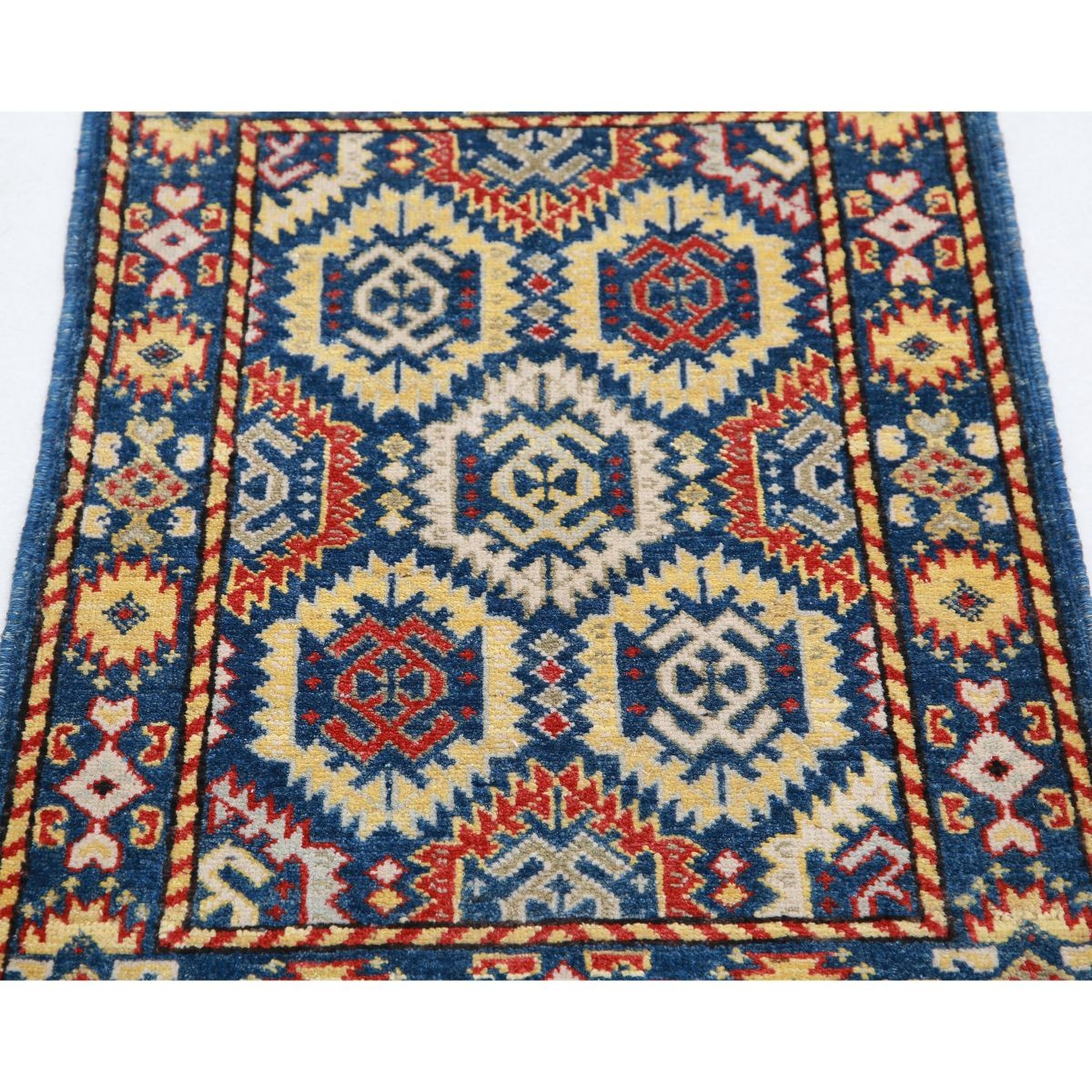 Revival 2x3 Handmade Double Knotted Washable Wool Rug - Colorful