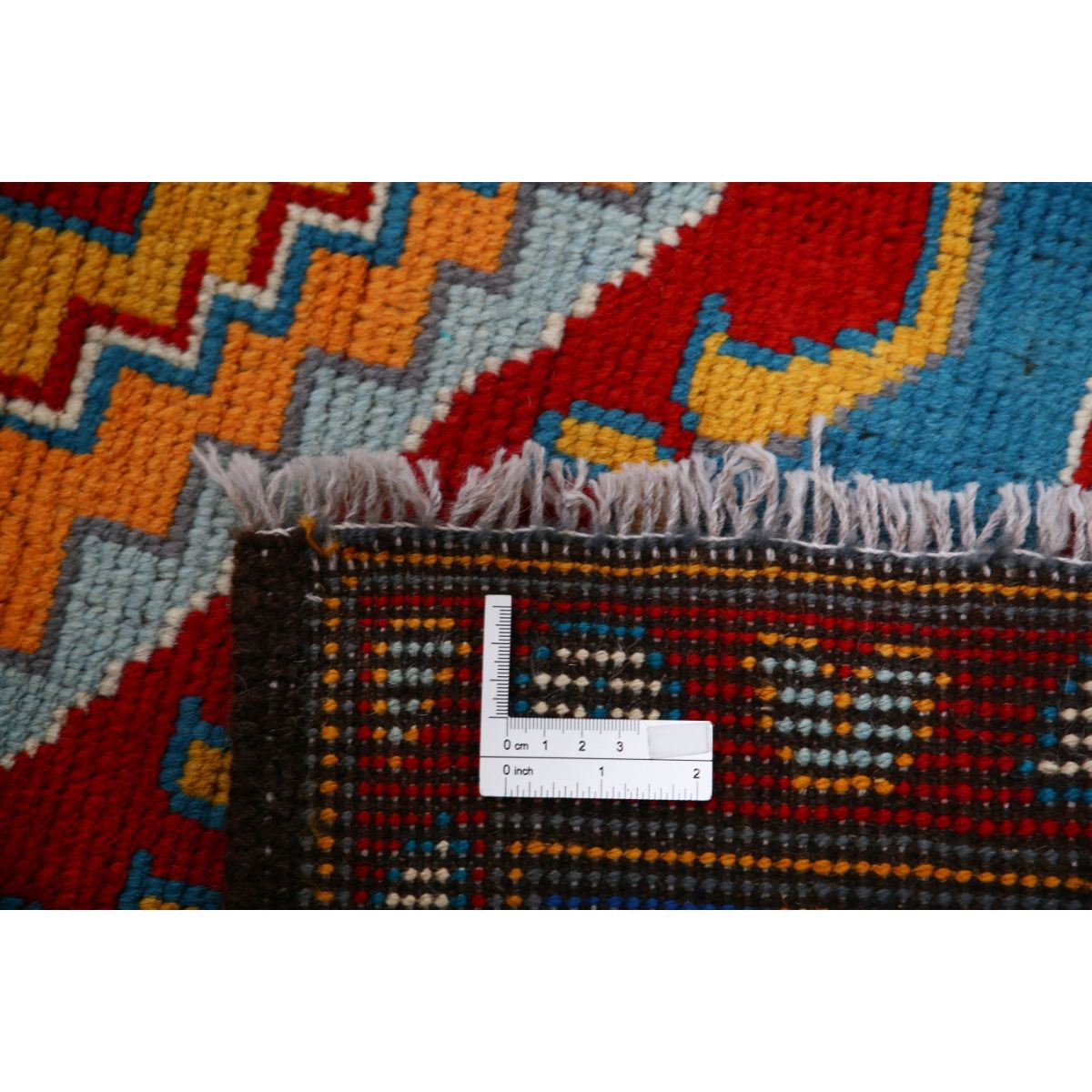 Revival 5x8 Handmade Double Knotted Washable Wool Rug - Colorful