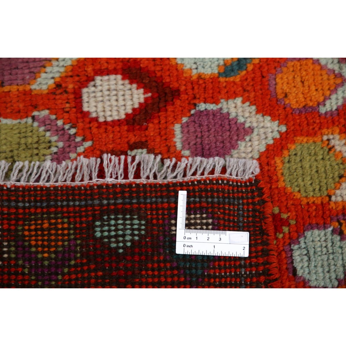Revival 3x4 Handmade Double Knotted Washable Wool Rug - Colorful
