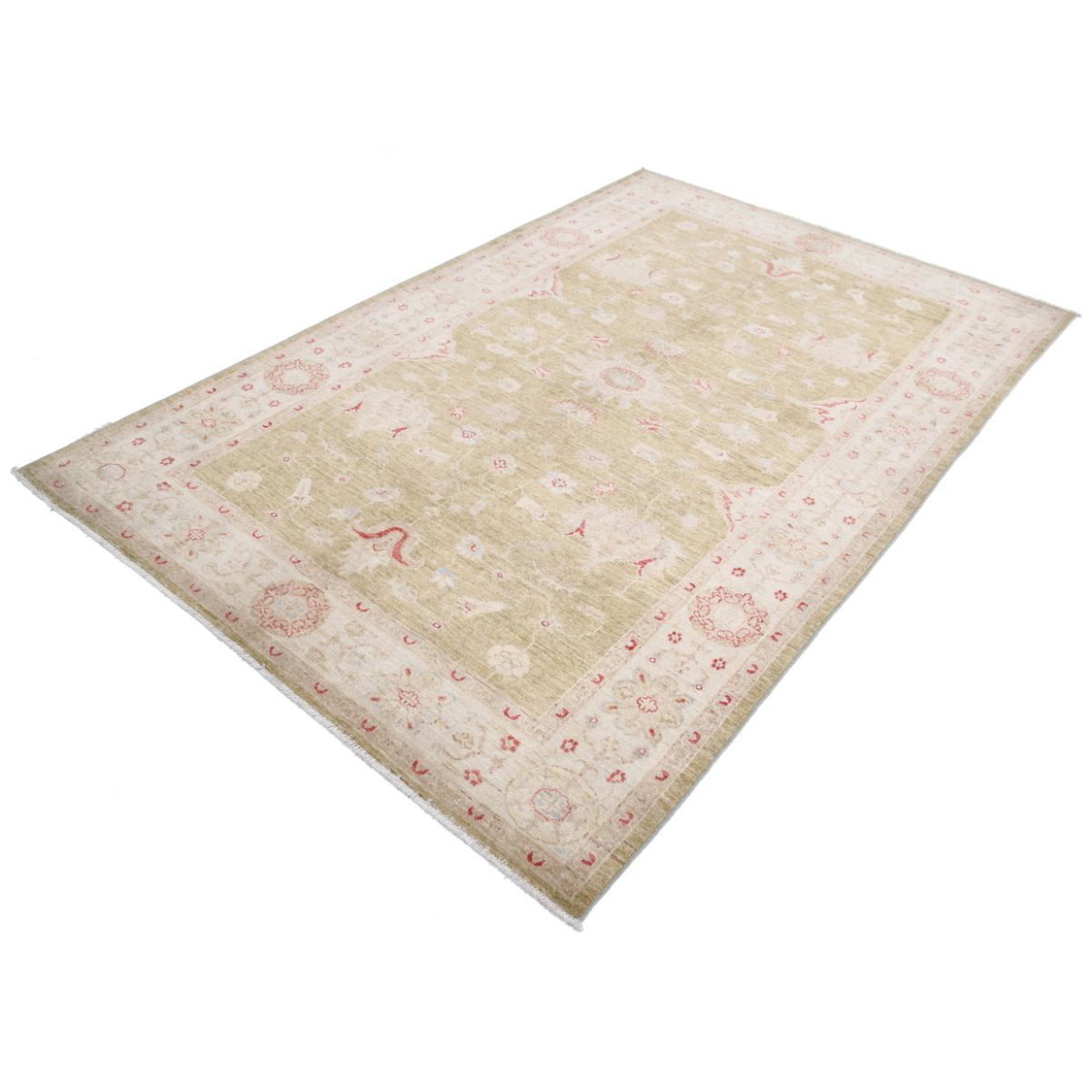 Serenity 5x8 Handmade Double Knotted Washable Wool Rug - Soft Hues