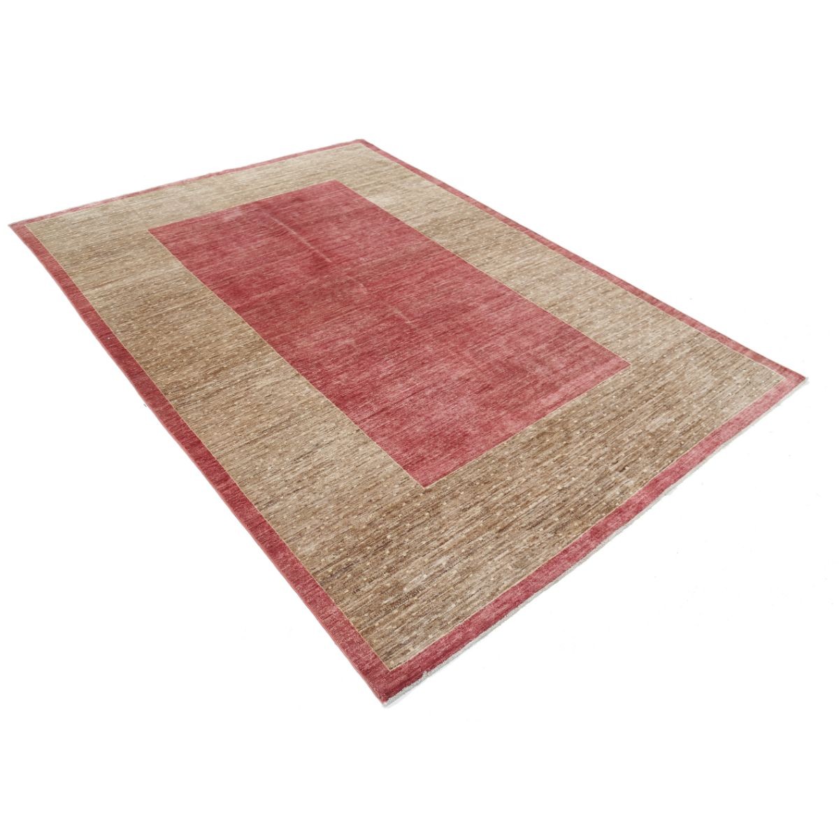Modcar 6x9 Handmade Double Knotted Washable Wool Rug - Colorful