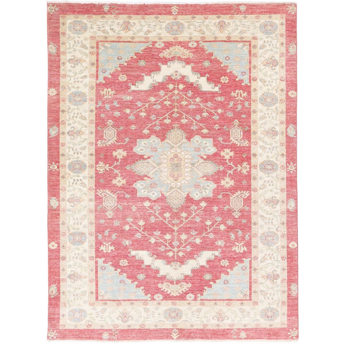 Ziegler 6x8 Handmade Double Knotted Washable Wool Rug - Colorful