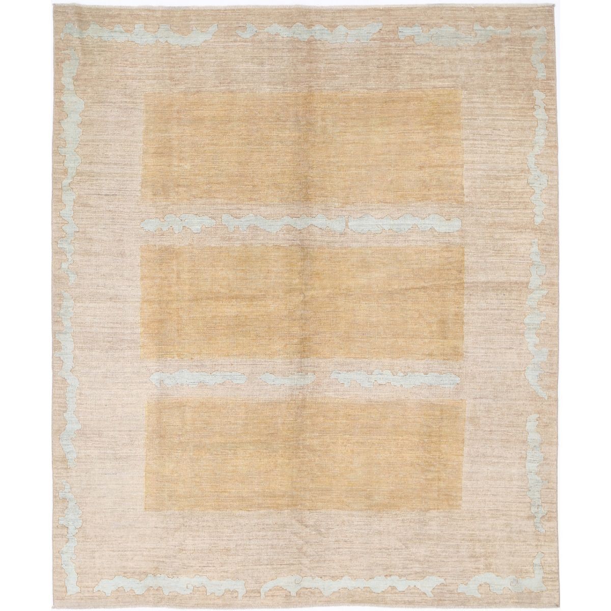 Modcar 8x9 Handmade Double Knotted Washable Wool Rug - Colorful