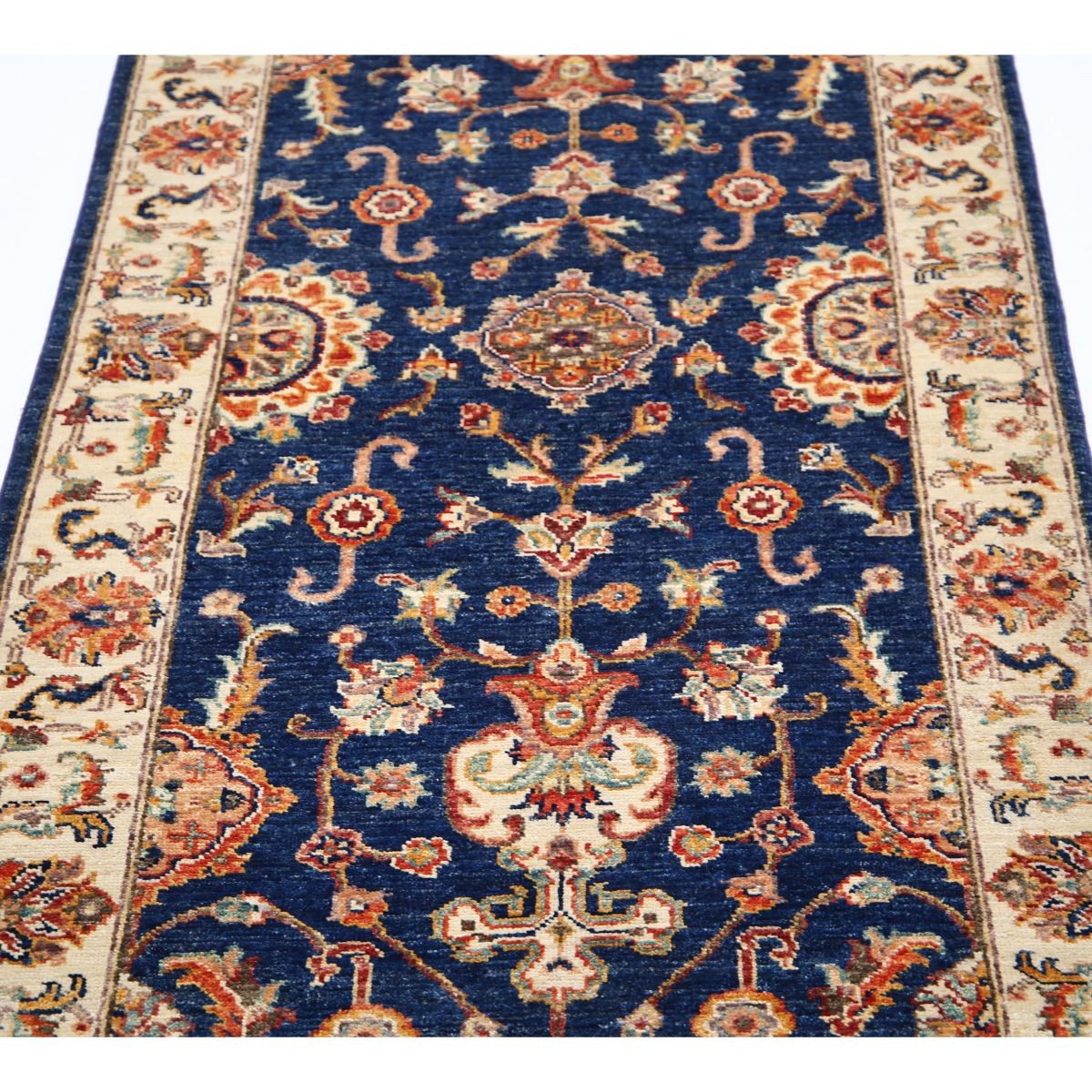 Ziegler 3x8 Handmade Double Knotted Washable Wool Runner - Colorful